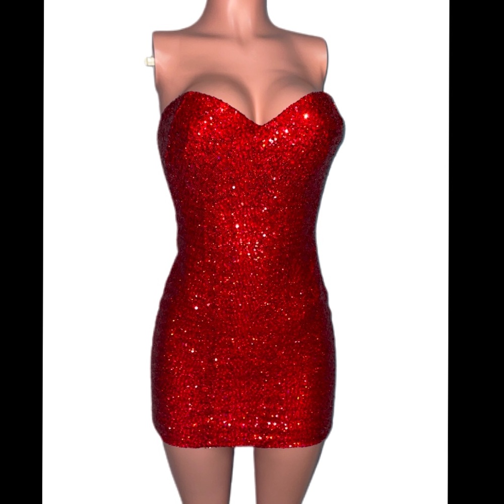 Trashy lingerie Jessica rabbit devil costume dress